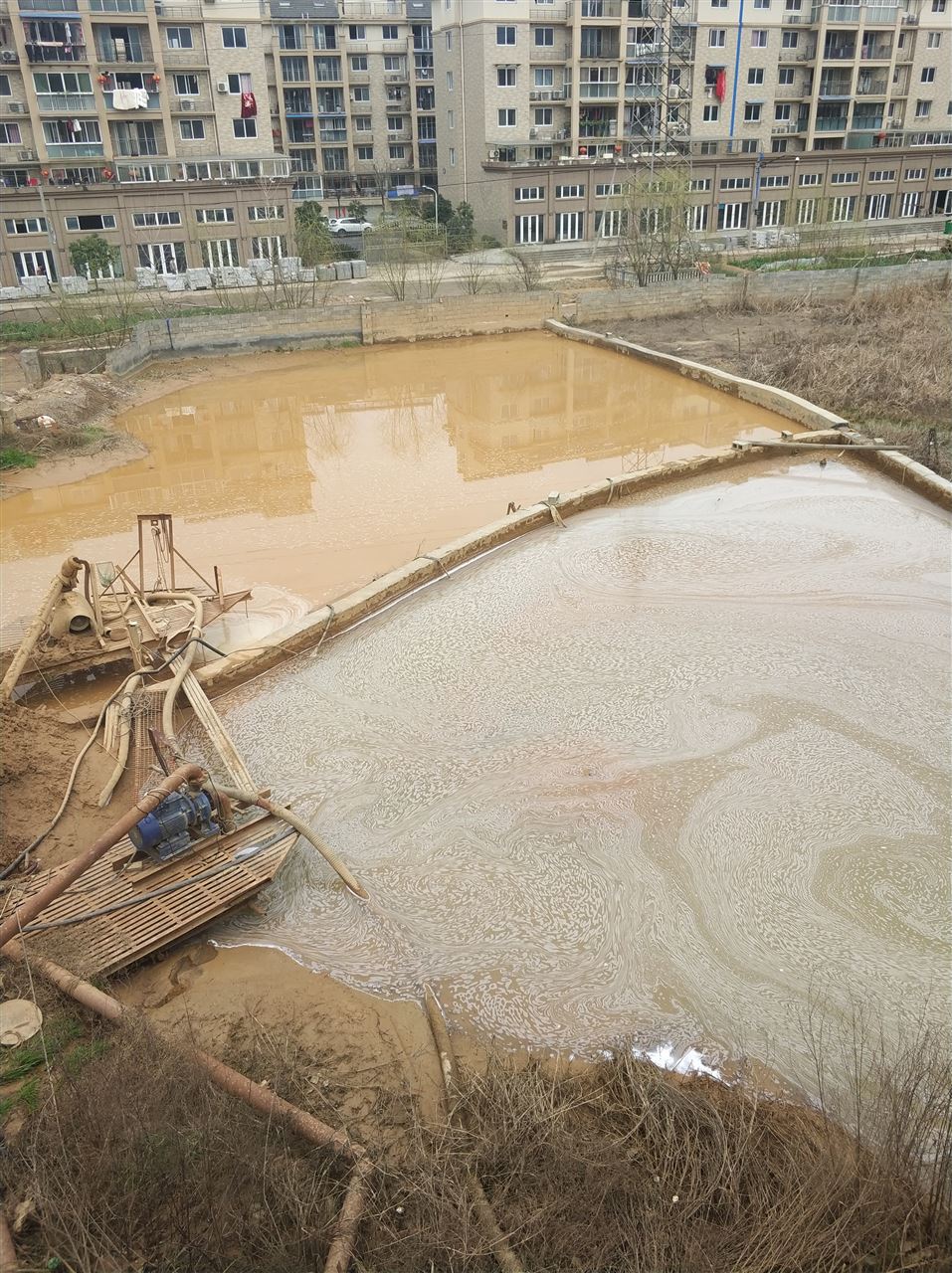 大竹沉淀池淤泥清理-厂区废水池淤泥清淤